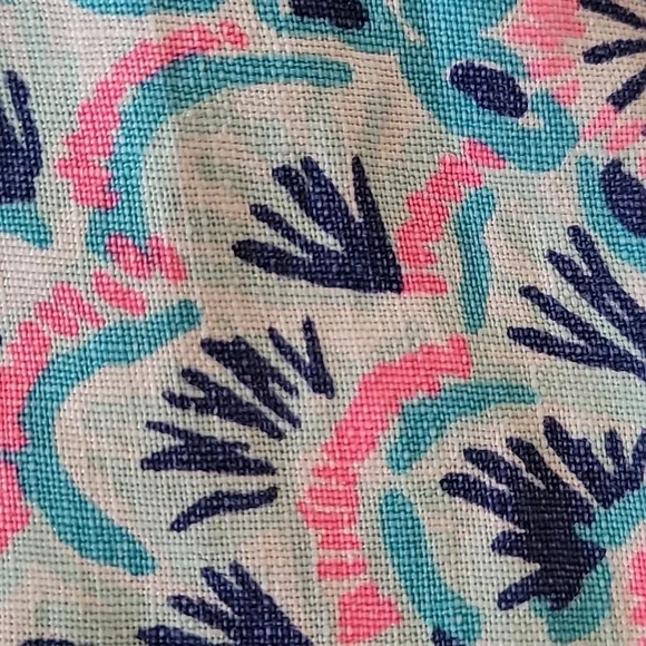 Lilly Pulitzer Beach Linen Pants in the Bali Blue Once Upon A Tide - Picture 10 of 14